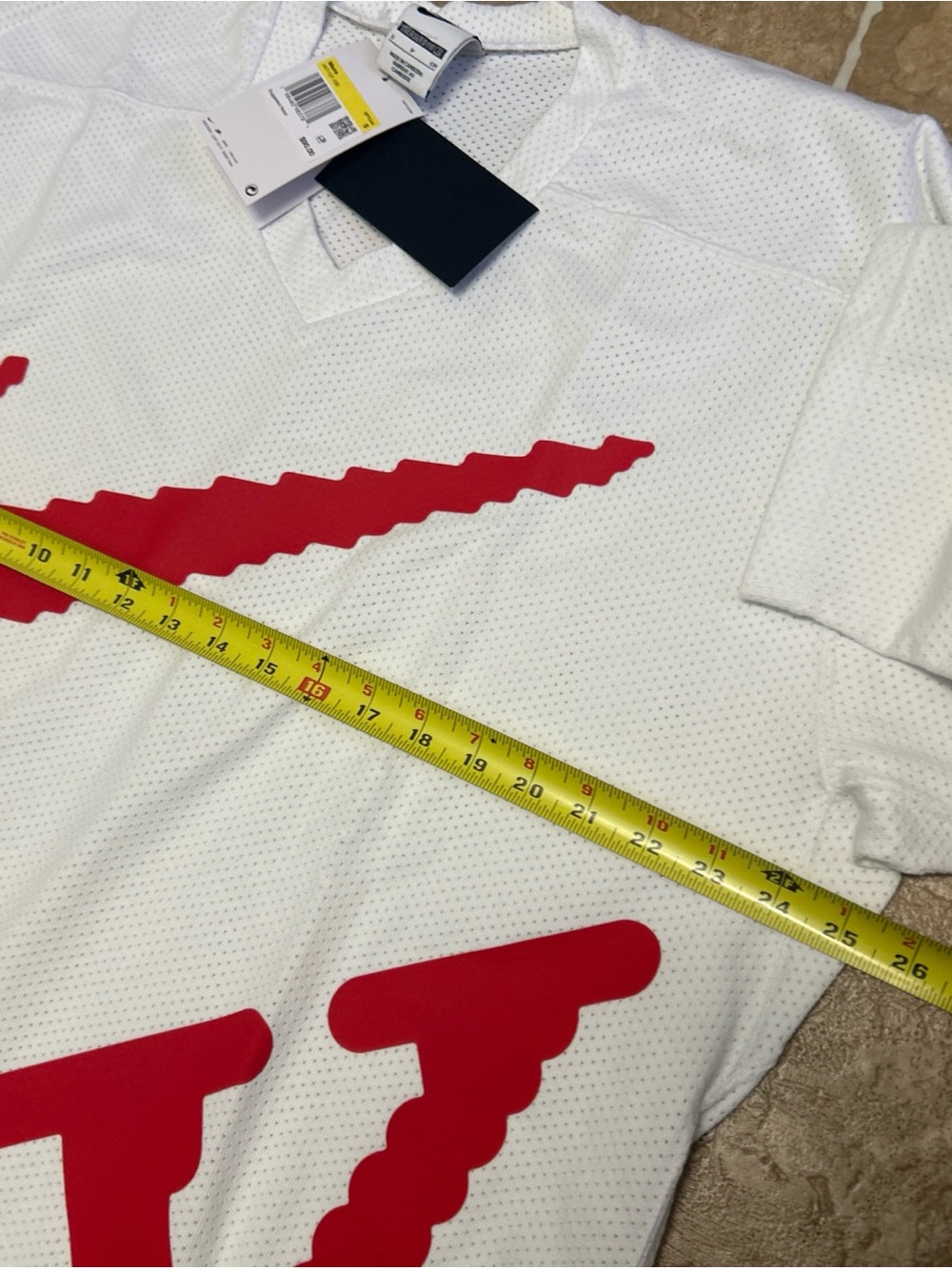 Nike Sportswear Club Oversized White Hockey Jersey Sweater HV1137-100 Men’s Smal - Picture 11 of 16